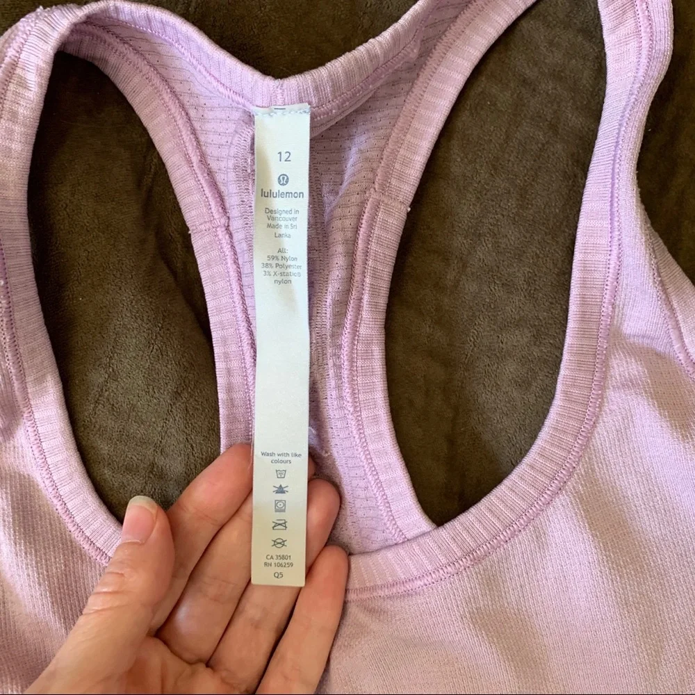 lululemon athletica Mauve Tank Top